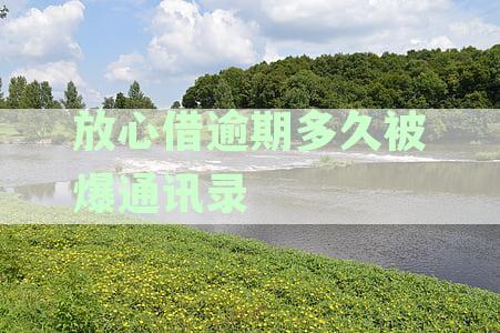 放心借逾期多久会被爆通讯录啊？如何避免？