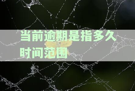 逾期时间围的精确界定：从当前到何时被视为超出界限