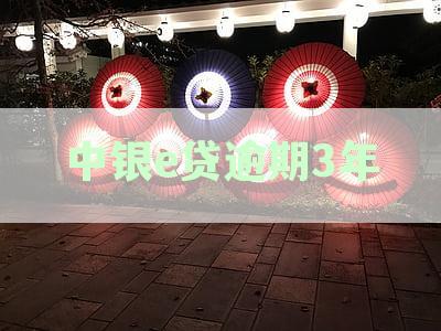 中银e贷逾期3年