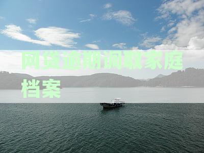 网贷逾期调取家庭档案