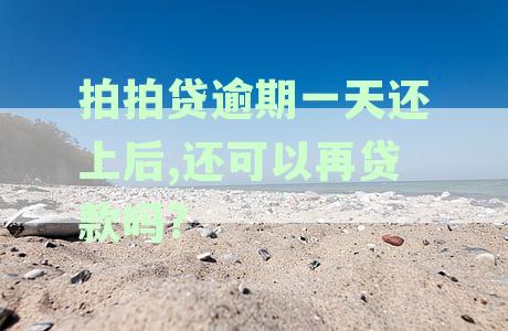 拍拍贷逾期还款一天，后续还款能否继续借款并避免逾期影响？