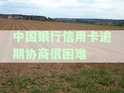 中国银行信用卡逾期协商很困难