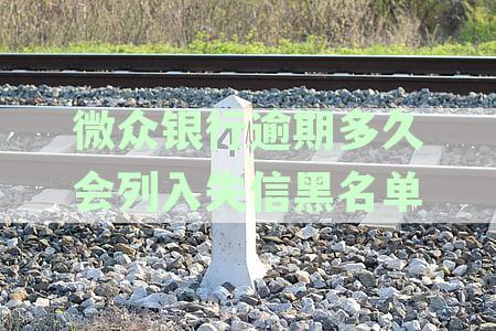 微众银行逾期还款上征信时间线及逾期后果详解