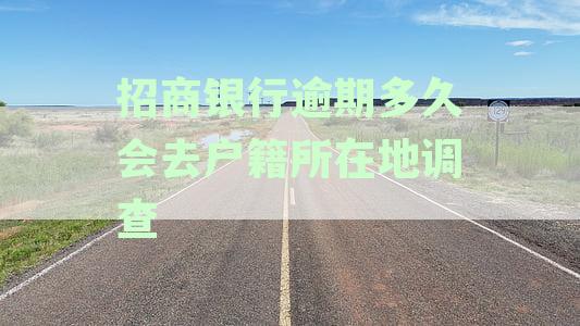 招商银行逾期多久会去户所在地调查
