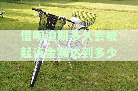 借呗逾期多久会被起诉金额达到多少