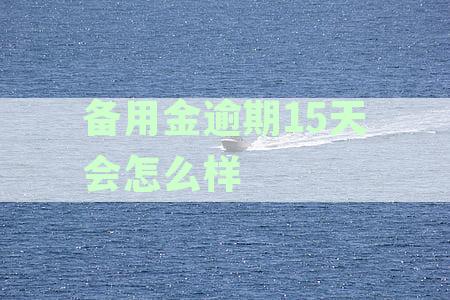 备用金逾期15天会怎么样呢：还能用吗，多久可取，还款后多久恢复使用？