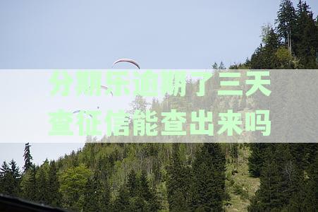 分期乐逾期了三天查征信能查出来吗