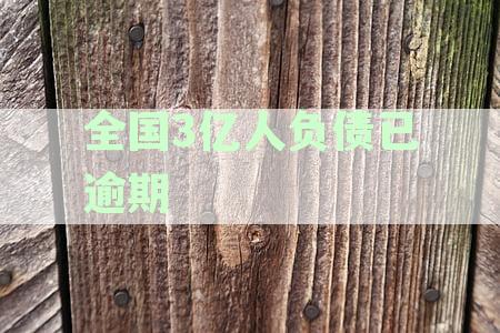 全国3亿人负债已逾期
