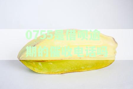 揭秘0755号码：借呗逾期催收电话及其他可能的金融通讯识别指南