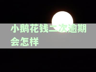 小鹅花钱逾期一天还款后，还能再借吗？逾期一次对后续借款有影响用吗？