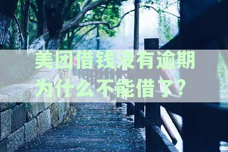 美团借钱也没逾期，还完了为啥借不出来：探究还款后借款难题
