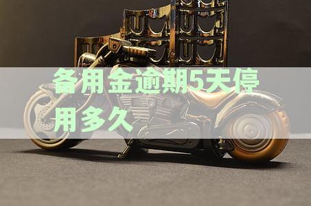 备用金逾期5天停用多久恢复正常使用及征信，多久恢复全额使用