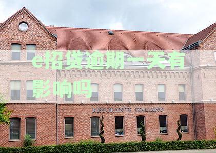 e招贷晚了一天还款,影响征信吗及解决办法