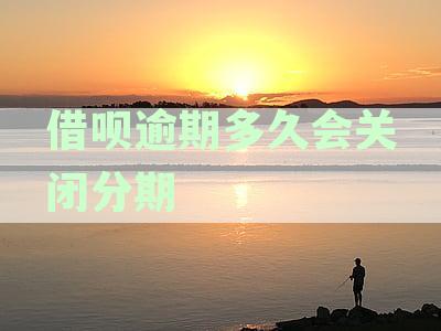支付宝借呗逾期多久会被取消分期还款资格