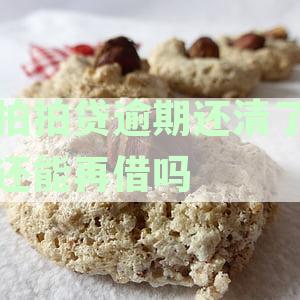 拍拍贷逾期还款后是否还能再次借款，还款后是否再也不允借款？