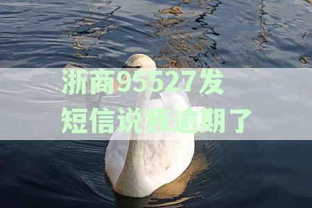 浙商95527发短信说我逾期了,上报征信能协商吗，是真的吗安全吗？