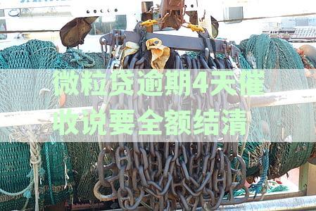 微粒逾期4天催收突然要求全额结清，约谈家人朋友真的需要还款吗？