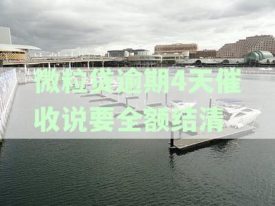 微粒贷逾期4天催收说要全额结清并打银行流水-微粒贷逾期4天催收说要全额结清并打银行流水是真的吗