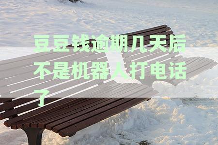 豆豆钱逾期几天后不是机器人打电话了