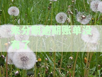 来分期逾期账单没有了