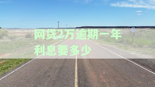 '网贷2万逾期一年利息计算方法和结果，会不会坐牢？'