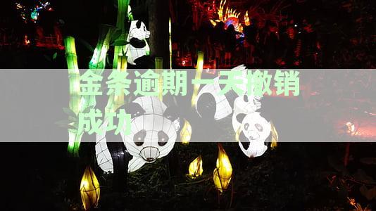 金条逾期一天撤销成功