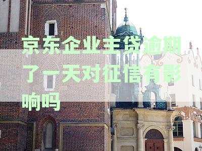 京东企业主贷逾期了一天对征信有影响吗
