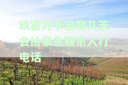 玖富万卡逾期几天会联系紧急联系人？了解详细情况及应对策略