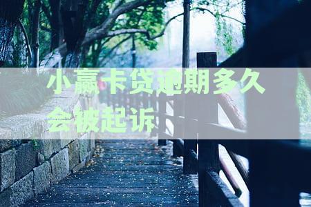 小赢卡贷逾期多久会上征信？逾期多久会被起诉？