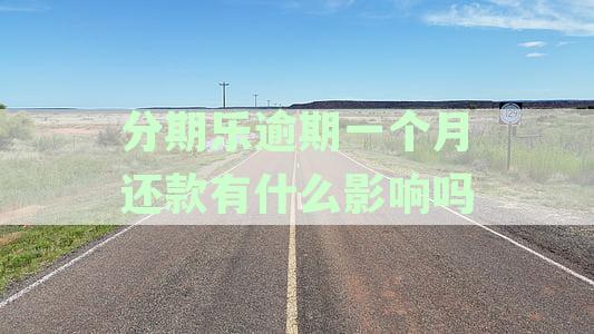 一个月逾期还款的分期乐，是否会影响个人征信？