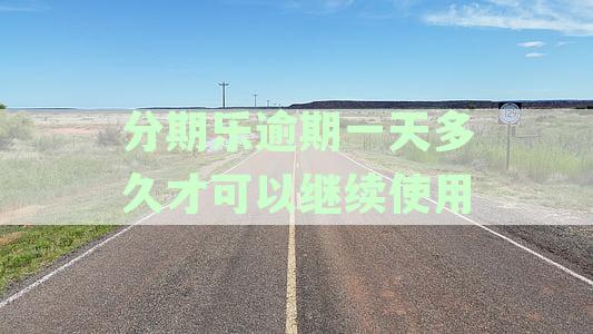 分期乐逾期一天后，审核时间与平台审批进度有关