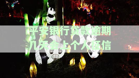 平安银行贷款逾期几天会上个人征信