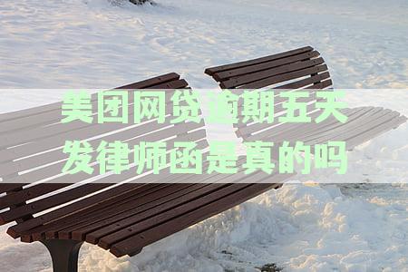 关于美团网贷逾期五天发律师函的真实性核查
