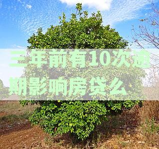 三年内逾期10次的信用记录是否会影响房贷申请？如何解决这个问题？
