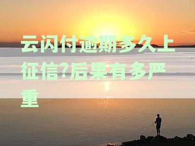 云闪付逾期多久上征信?后果有多严重