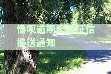 如何处理借呗逾期记录征信报送通知？了解详细步骤并避免影响信用评分