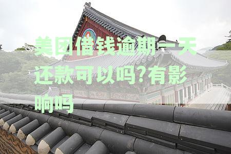 美团借钱逾期一天还款可以吗？有影响吗？安全吗？