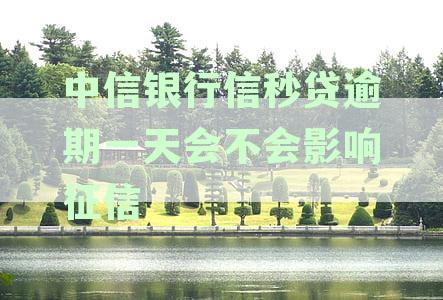 中信银行信秒贷逾期一天会不会影响征信