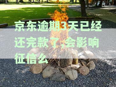 京东逾期3天已经还完款了,会影响征信么