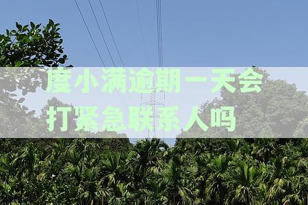 度小满逾期一天会打紧急联系人吗？时间限制及相关情况解析