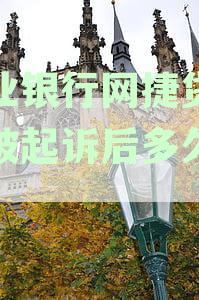 农行网捷贷逾期未还款，可能面临多久后被起诉的风险