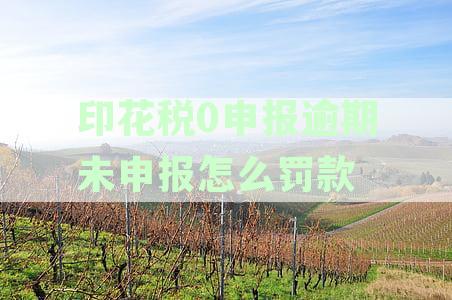印花税0申报逾期未申报怎么罚款