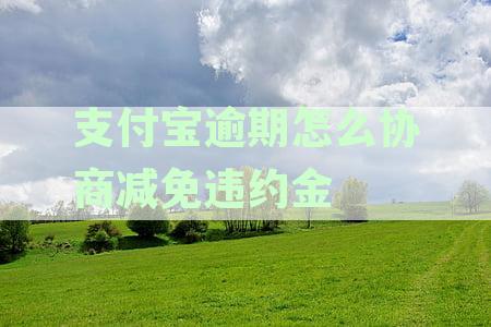 支付宝逾期怎么协商减免违约金