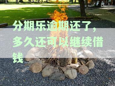 分期乐逾期还款后马上再借出来吗