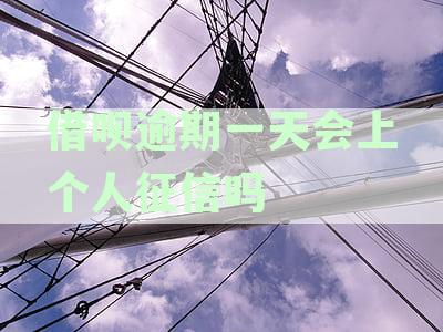借呗逾期一天是否会对个人征信产生影响？如何避免逾期造成的信用损失？