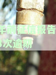 2年前征信报告有13次逾期