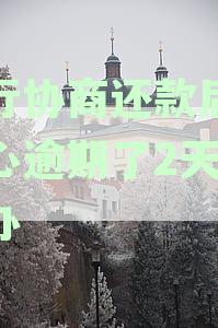 招行协商还款后不小心逾期了2天怎么办