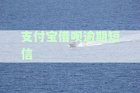 支付宝借呗逾期短信通知：如何处理？逾期后果与解决办法一文详解