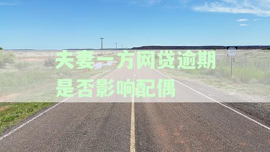 夫妻一方网贷逾期是否影响配偶买房：探讨关联与影响