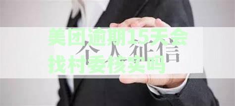 美团逾期三天后，与村委家属核实情况的过程及结果是什么？如何处理？
